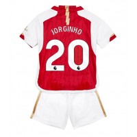 Arsenal Jorginho Frello #20 Domáci Detský futbalový dres 2023-24 Krátky Rukáv (+ trenírky)